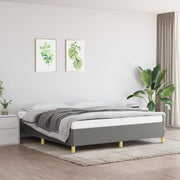 Bed frame without mattress fabric dark gray 160x200 cm