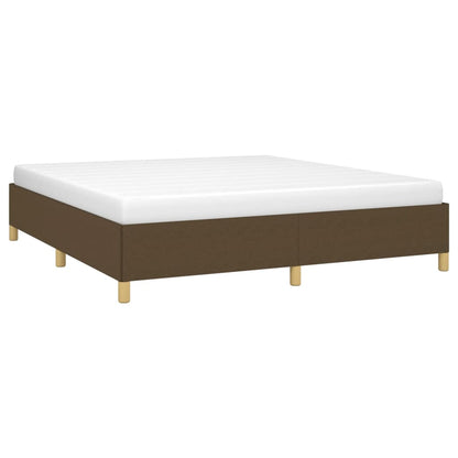 Bedframe stof donkerbruin 160x200 cm 160 x 200 cm 35 cm