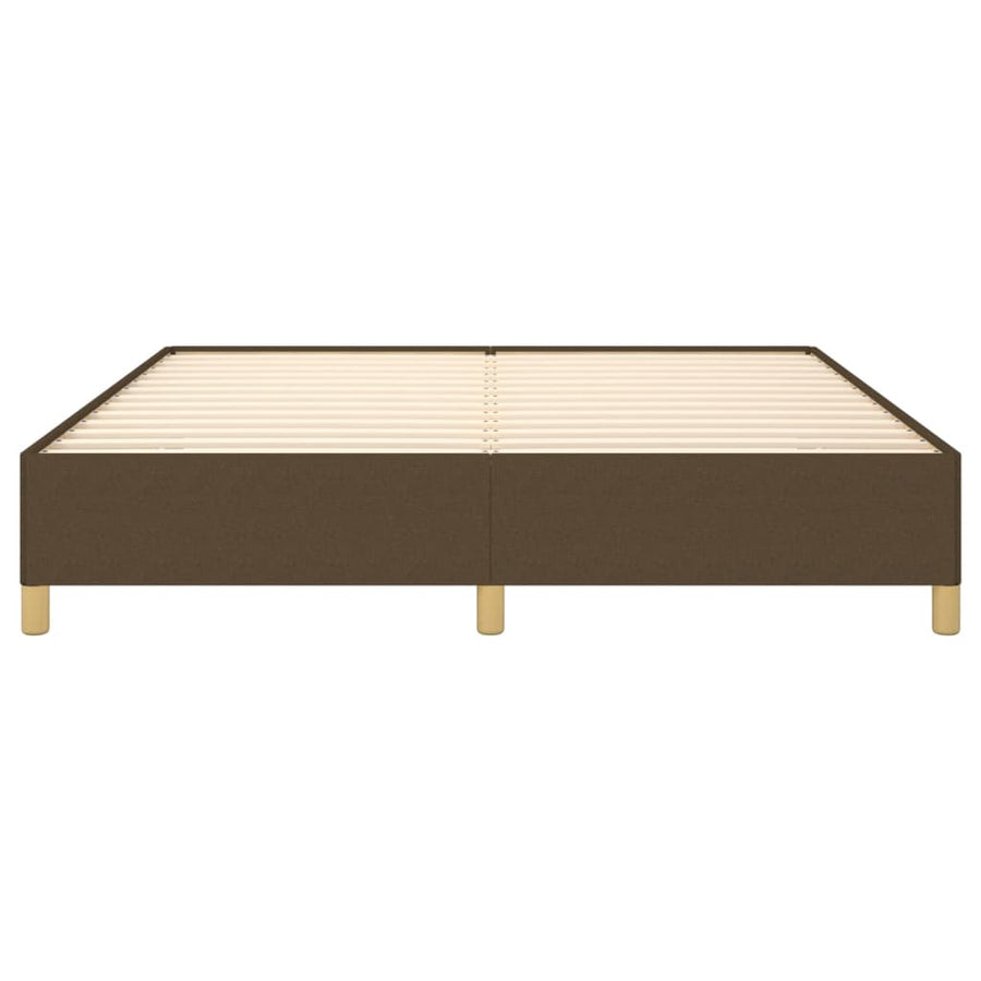 Bedframe stof donkerbruin 160x200 cm 160 x 200 cm 35 cm