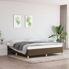 Bedframe stof donkerbruin 160x200 cm 160 x 200 cm 35 cm