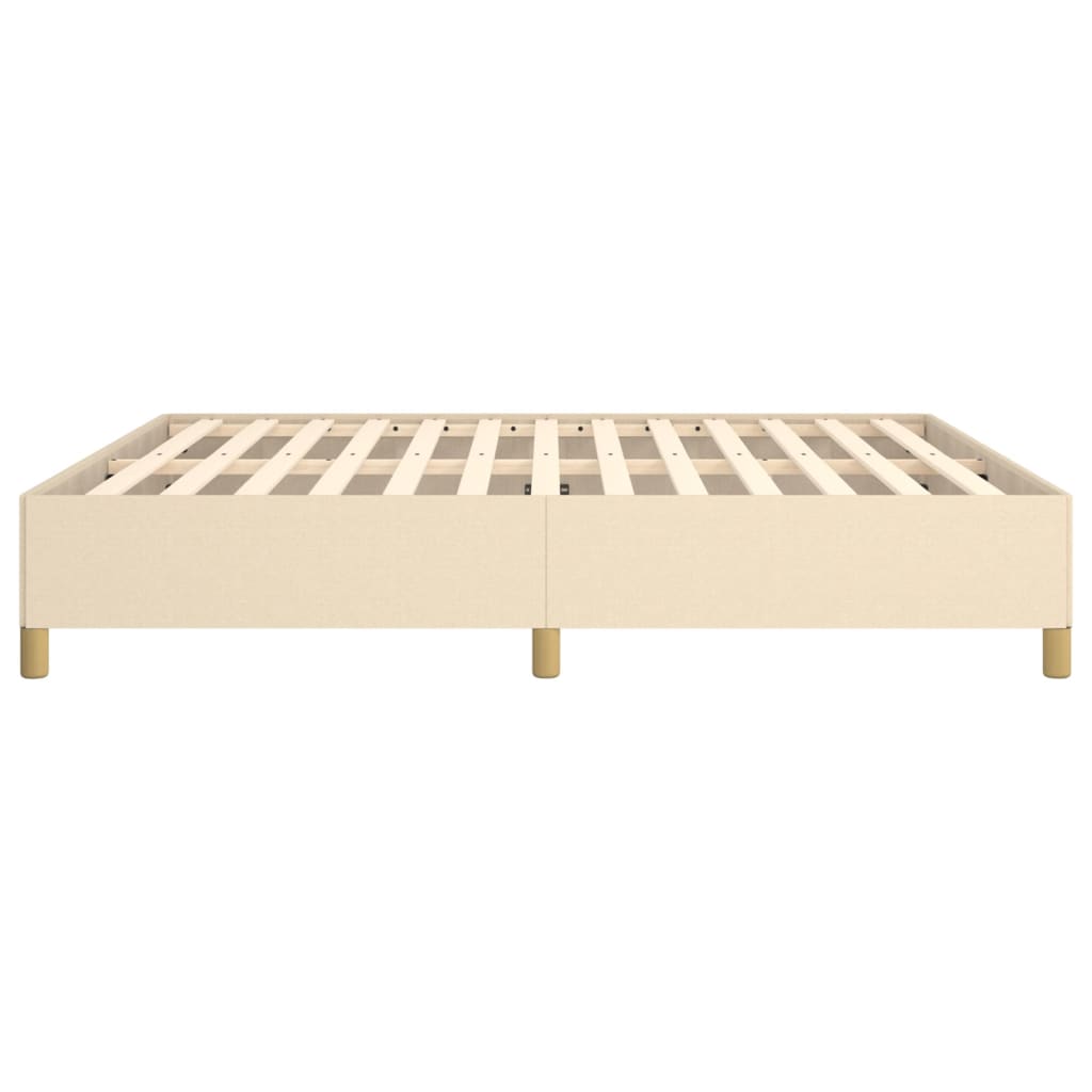Bedframe Stof Kleurig Crème 160 x 200 cm 35 cm
