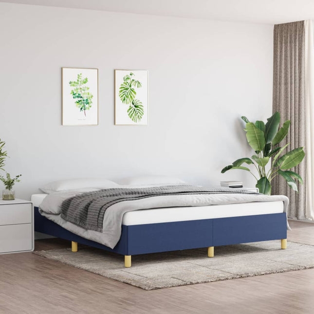 Bedframe Stof Blauw 160 x 200 cm 35 cm