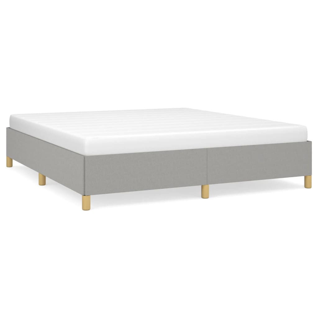 Bedframe Stof Lichtgrijs 180 x 200 cm 35 cm