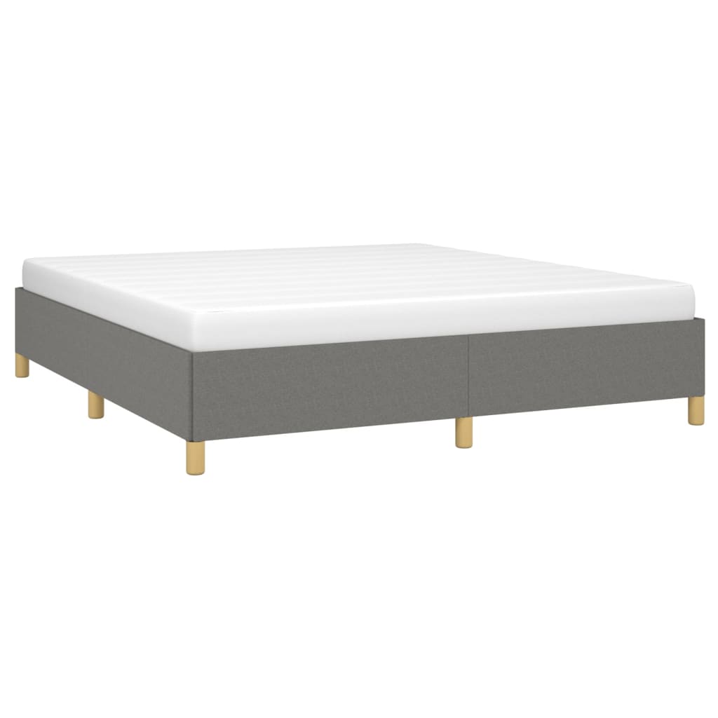 Bedframe Stof Donkergrijs 180 x 200 cm 35 cm