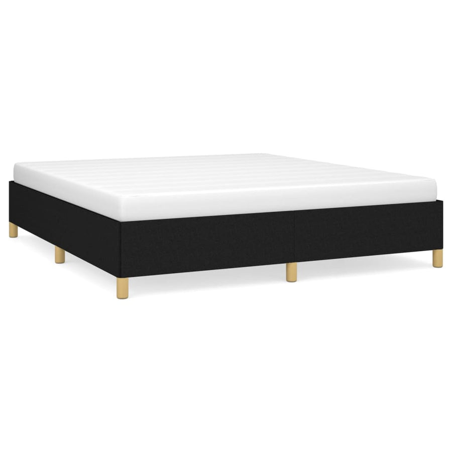 Bedframe Stof Zwart 180 x 200 cm 35 cm