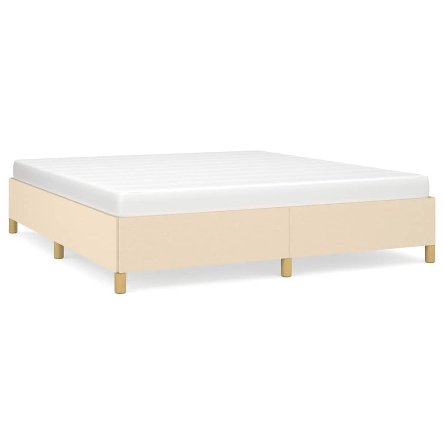 Bedframe Stof Kleurig Crème 180 x 200 cm 35 cm