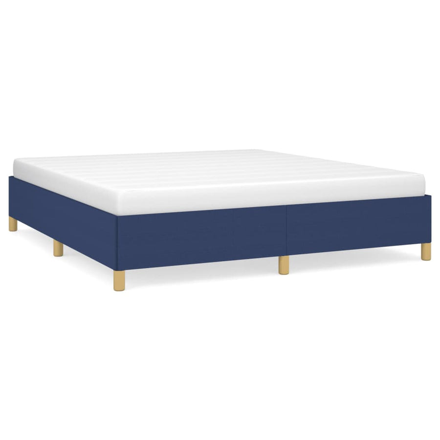 Bedframe Stof Blauw 180 x 200 cm 35 cm