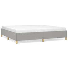 Bedframe Stof Lichtgrijs 200 x 200 cm 35 cm