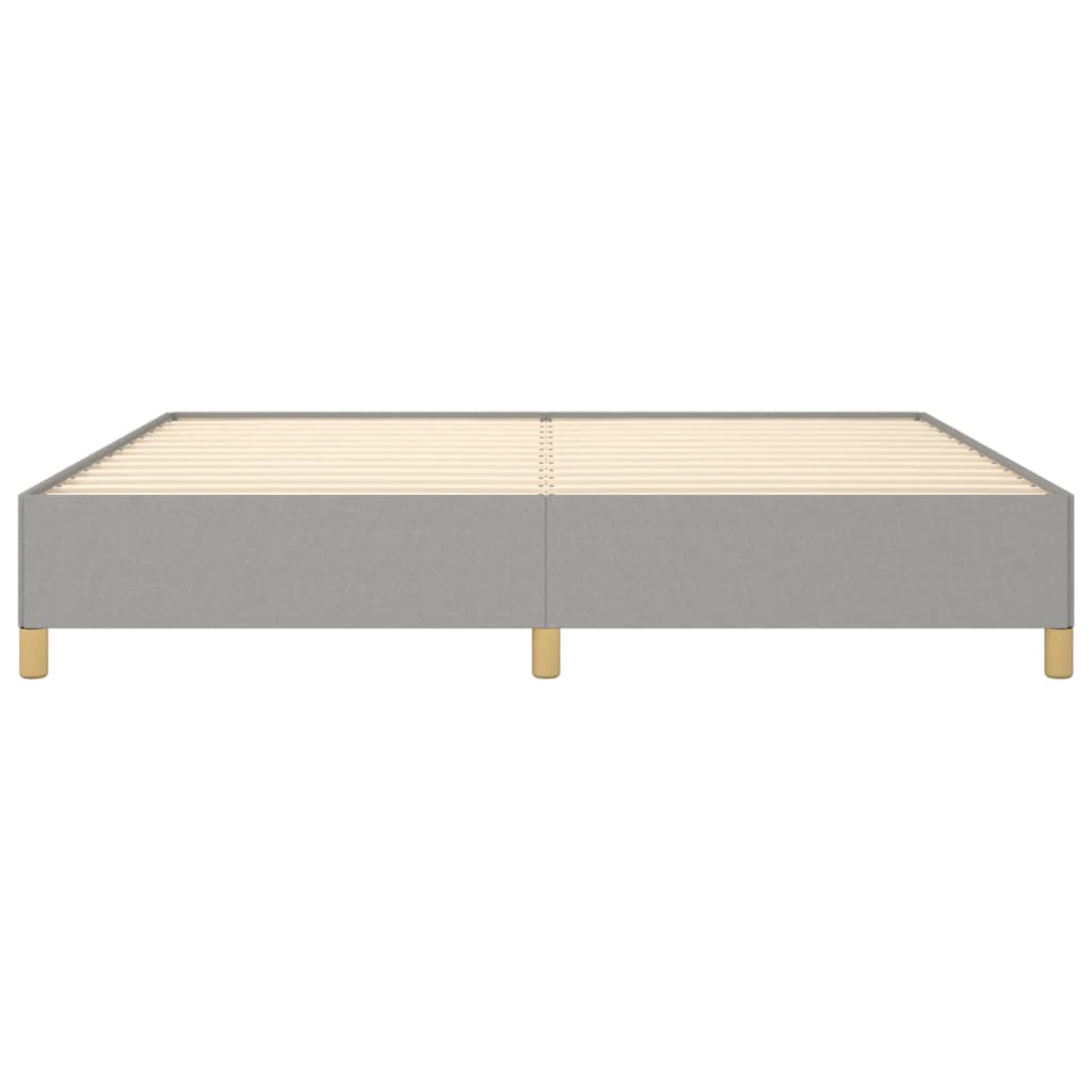 Bedframe Stof Lichtgrijs 200 x 200 cm 35 cm