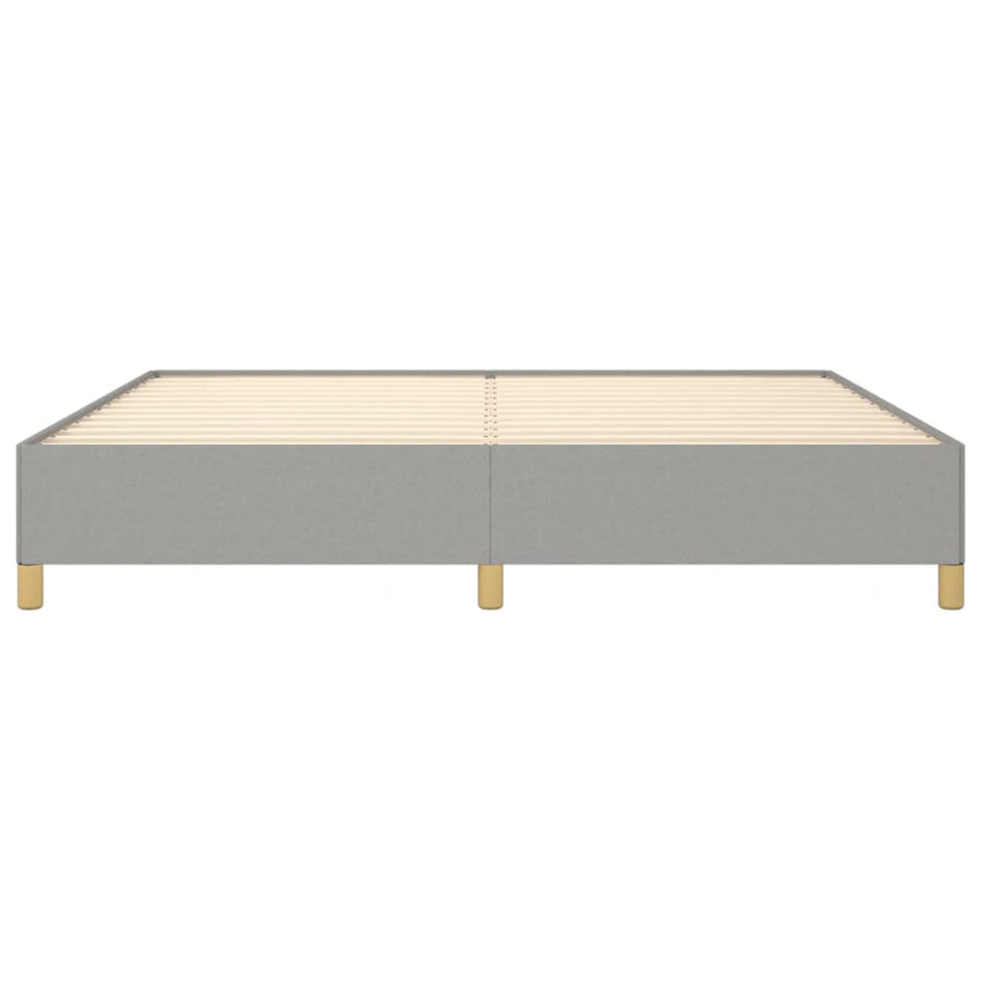 Bedframe Stof Lichtgrijs 200 x 200 cm 35 cm