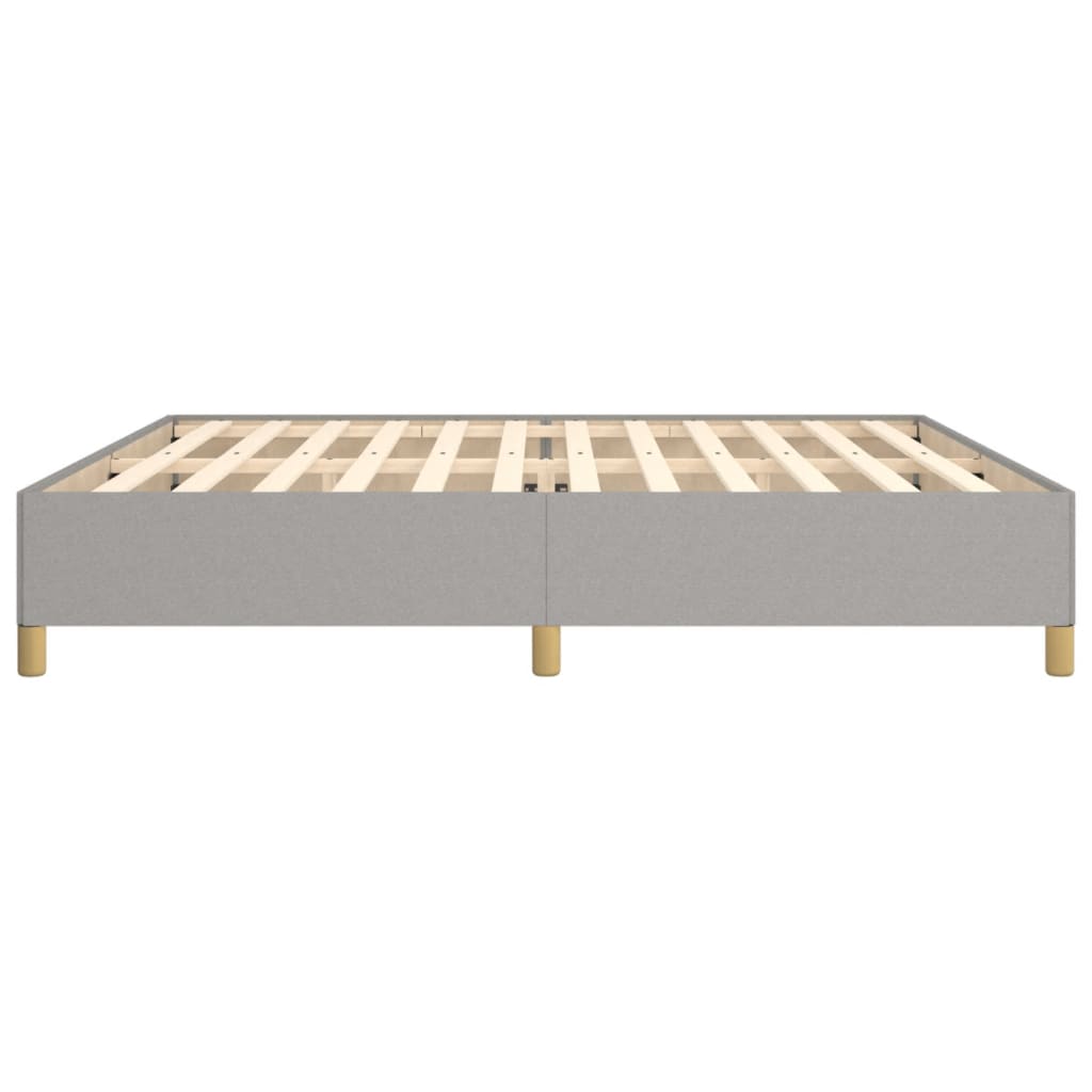 Bedframe Stof Lichtgrijs 200 x 200 cm 35 cm