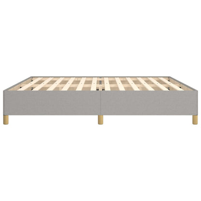 Bedframe Stof Lichtgrijs 200 x 200 cm 35 cm