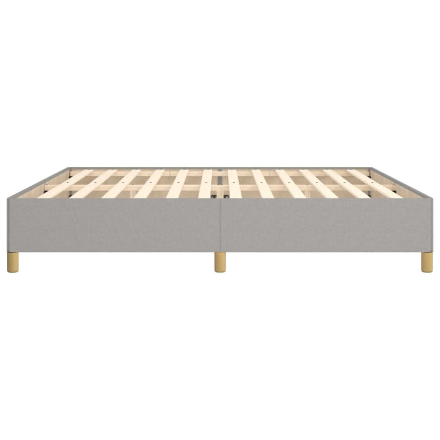 Bedframe Stof Lichtgrijs 200 x 200 cm 35 cm