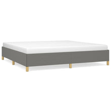 Bedframe Stof Donkergrijs 200 x 200 cm 35 cm