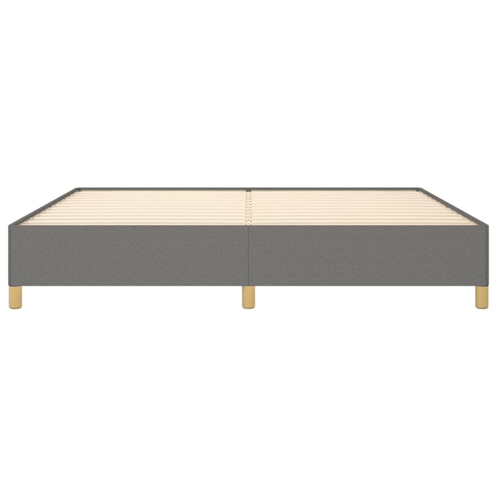 Bedframe Stof Donkergrijs 200 x 200 cm 35 cm
