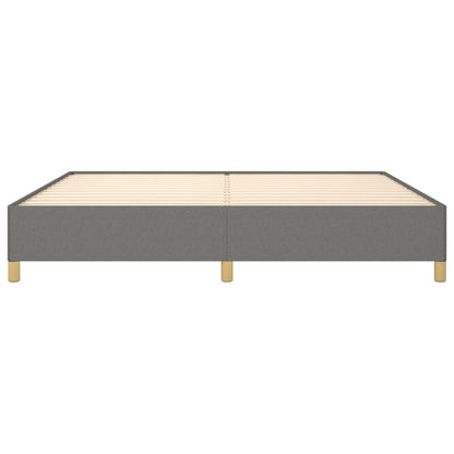 Bedframe Stof Donkergrijs 200 x 200 cm 35 cm