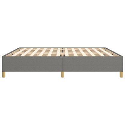 Bedframe Stof Donkergrijs 200 x 200 cm 35 cm