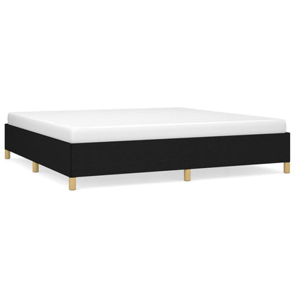 Bedframe Stof Zwart 200 x 200 cm 35 cm