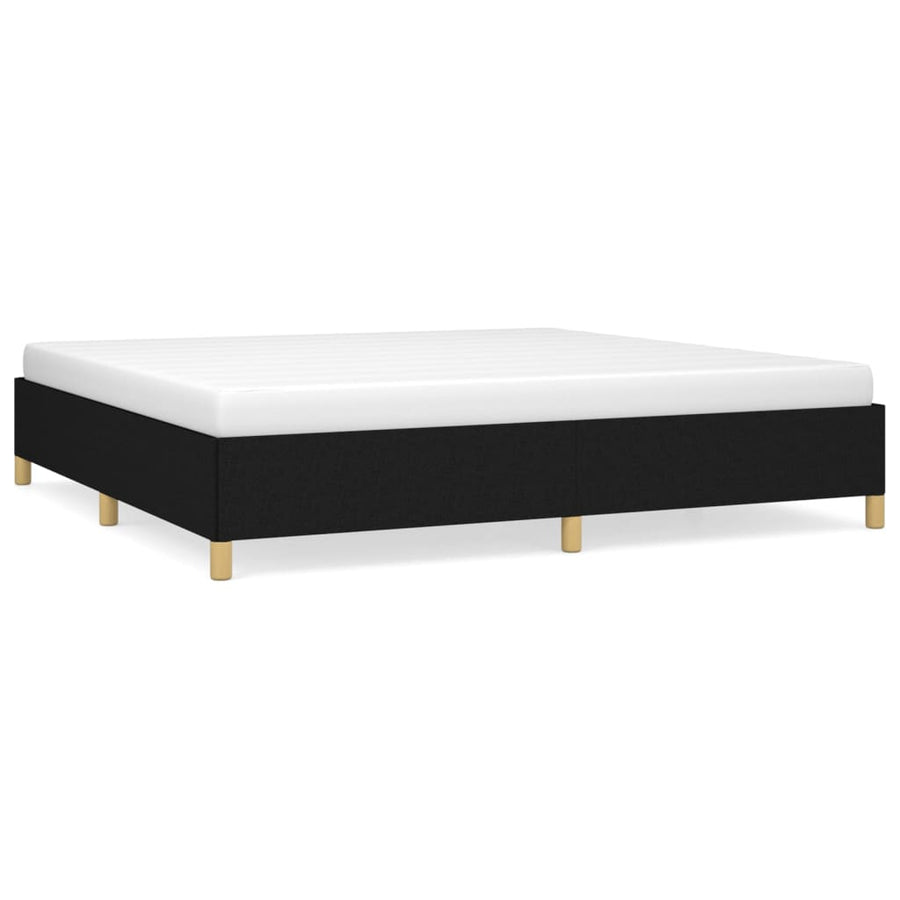 Bedframe Stof Zwart 200 x 200 cm 35 cm