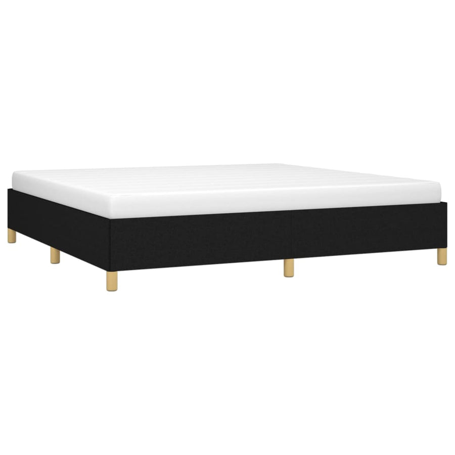 Bedframe Stof Zwart 200 x 200 cm 35 cm