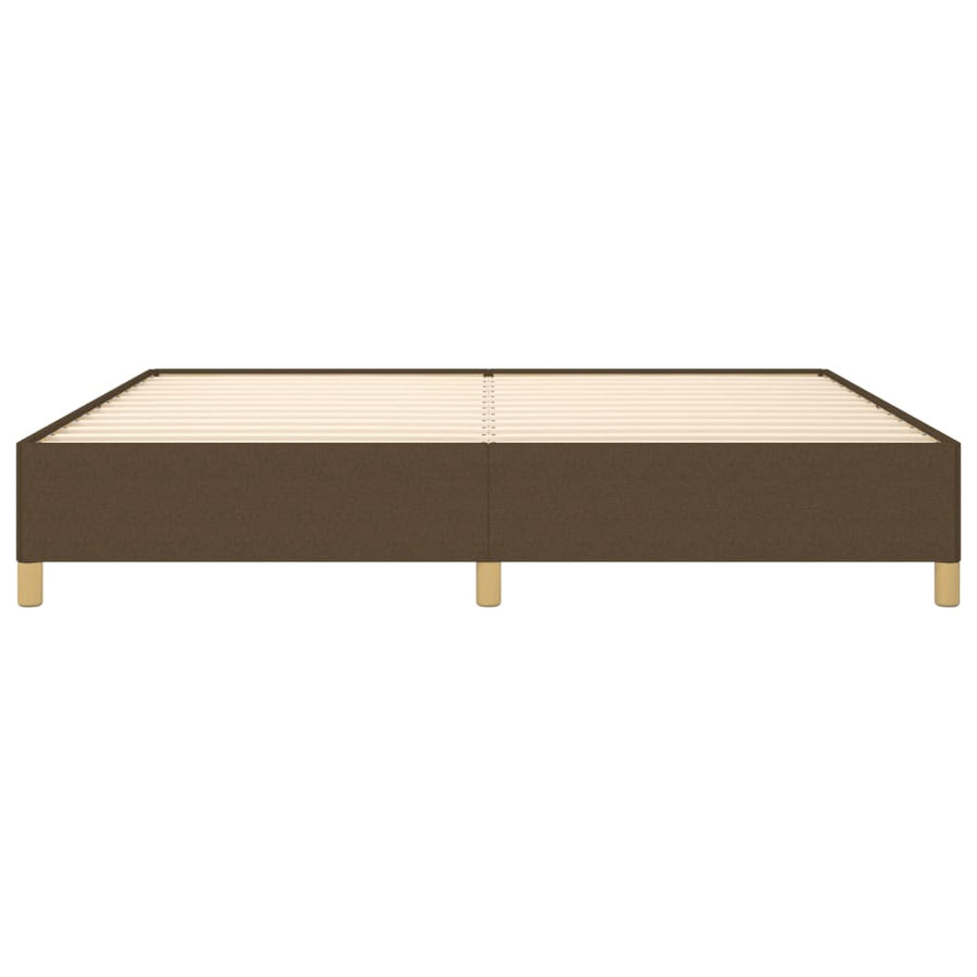 Bedframe stof donkerbruin 200x200 cm 200 x 200 cm 35 cm