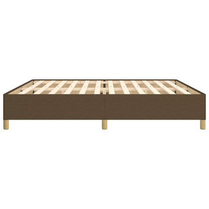 Bedframe stof donkerbruin 200x200 cm 200 x 200 cm 35 cm