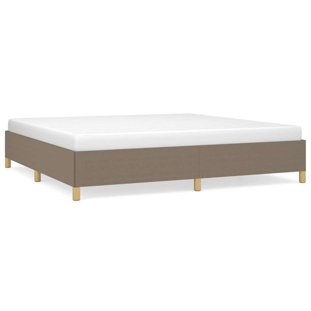 Bedframe stof taupe 200x200 cm 200 x 200 cm 35 cm