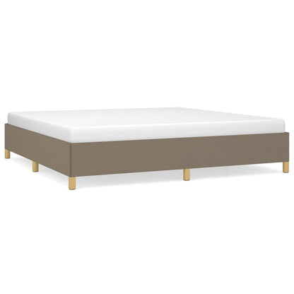 Bedframe stof taupe 200x200 cm 200 x 200 cm 35 cm