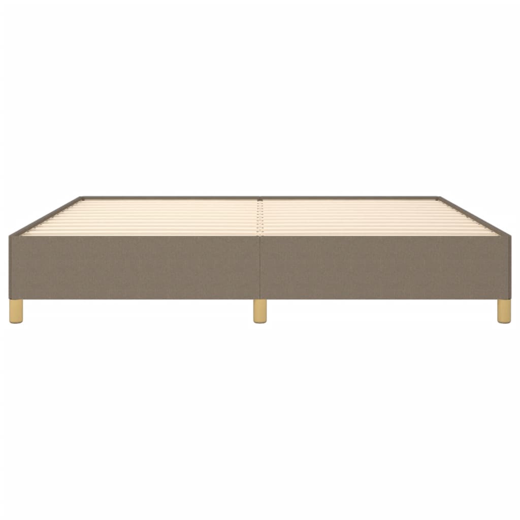 Bedframe stof taupe 200x200 cm 200 x 200 cm 35 cm