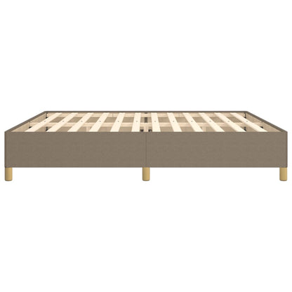 Bedframe stof taupe 200x200 cm 200 x 200 cm 35 cm