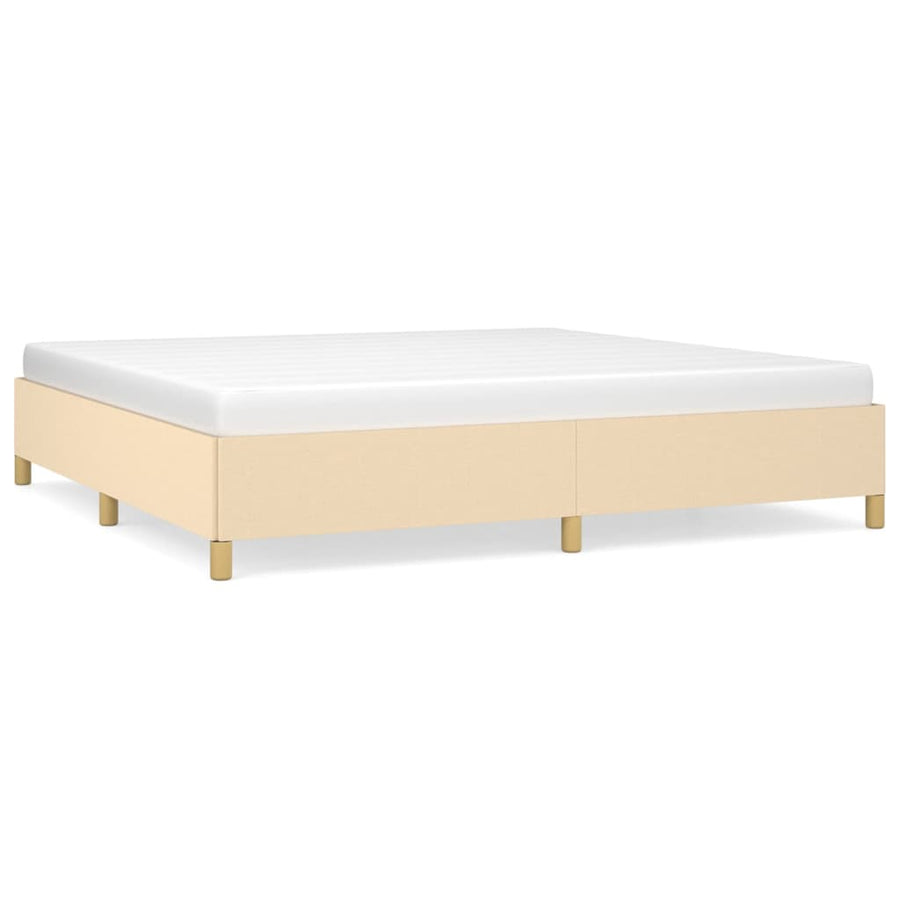 Bedframe Stof Kleurig Crème 200 x 200 cm 35 cm