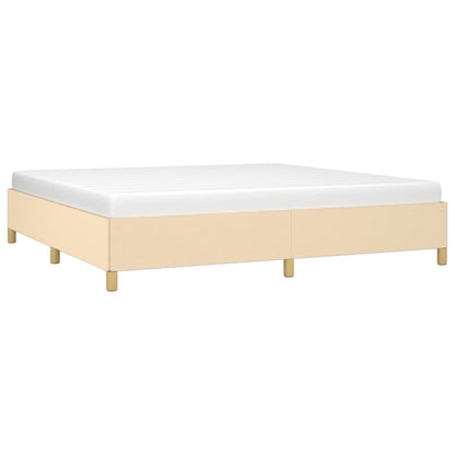 Bedframe Stof Kleurig Crème 200 x 200 cm 35 cm