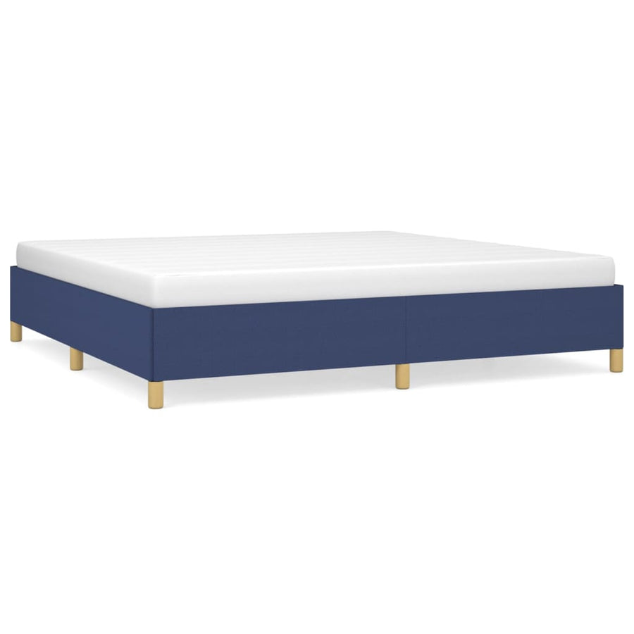 Bedframe Stof Blauw 200 x 200 cm 35 cm