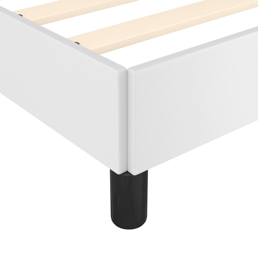 Bedframe Kunstleer Wit 80 x 200 cm 35 cm