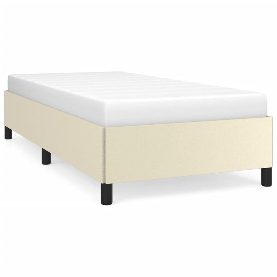 Bedframe Kunstleer Kleurig Crème 80 x 200 cm 35 cm