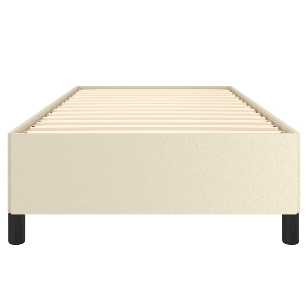 Bedframe Kunstleer Kleurig Crème 80 x 200 cm 35 cm