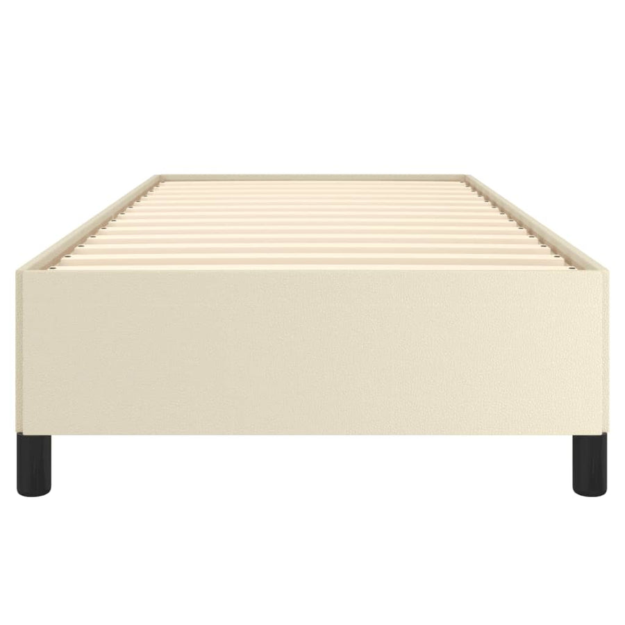 Bedframe Kunstleer Kleurig Crème 80 x 200 cm 35 cm