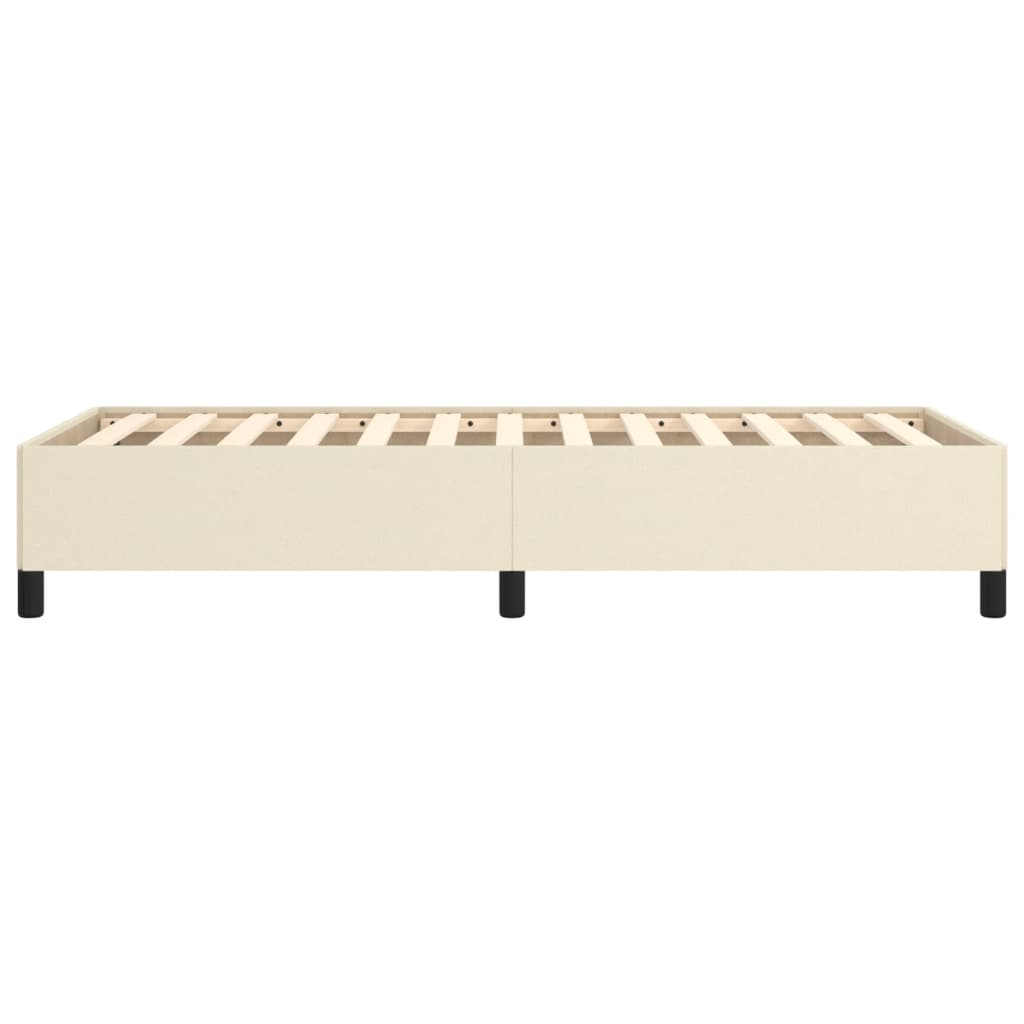 Bedframe Kunstleer Kleurig Crème 80 x 200 cm 35 cm