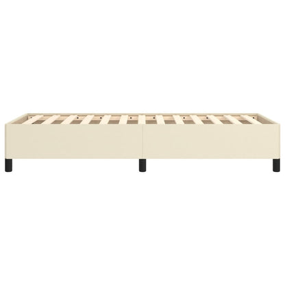 Bedframe Kunstleer Kleurig Crème 80 x 200 cm 35 cm
