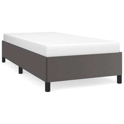 Bedframe kunstleer grijs 80x200 cm 80 x 200 cm 35 cm