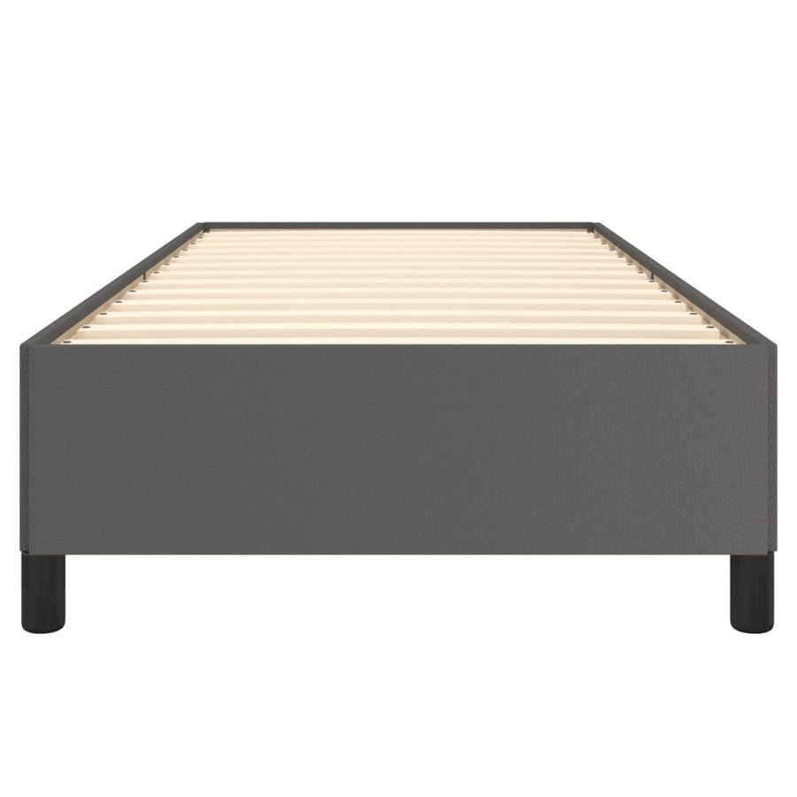 Bedframe kunstleer grijs 80x200 cm 80 x 200 cm 35 cm