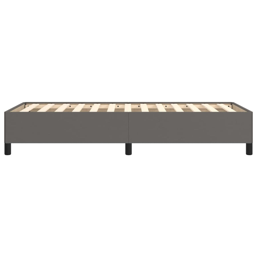 Bedframe kunstleer grijs 80x200 cm 80 x 200 cm 35 cm