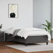 Bedframe kunstleer grijs 80x200 cm