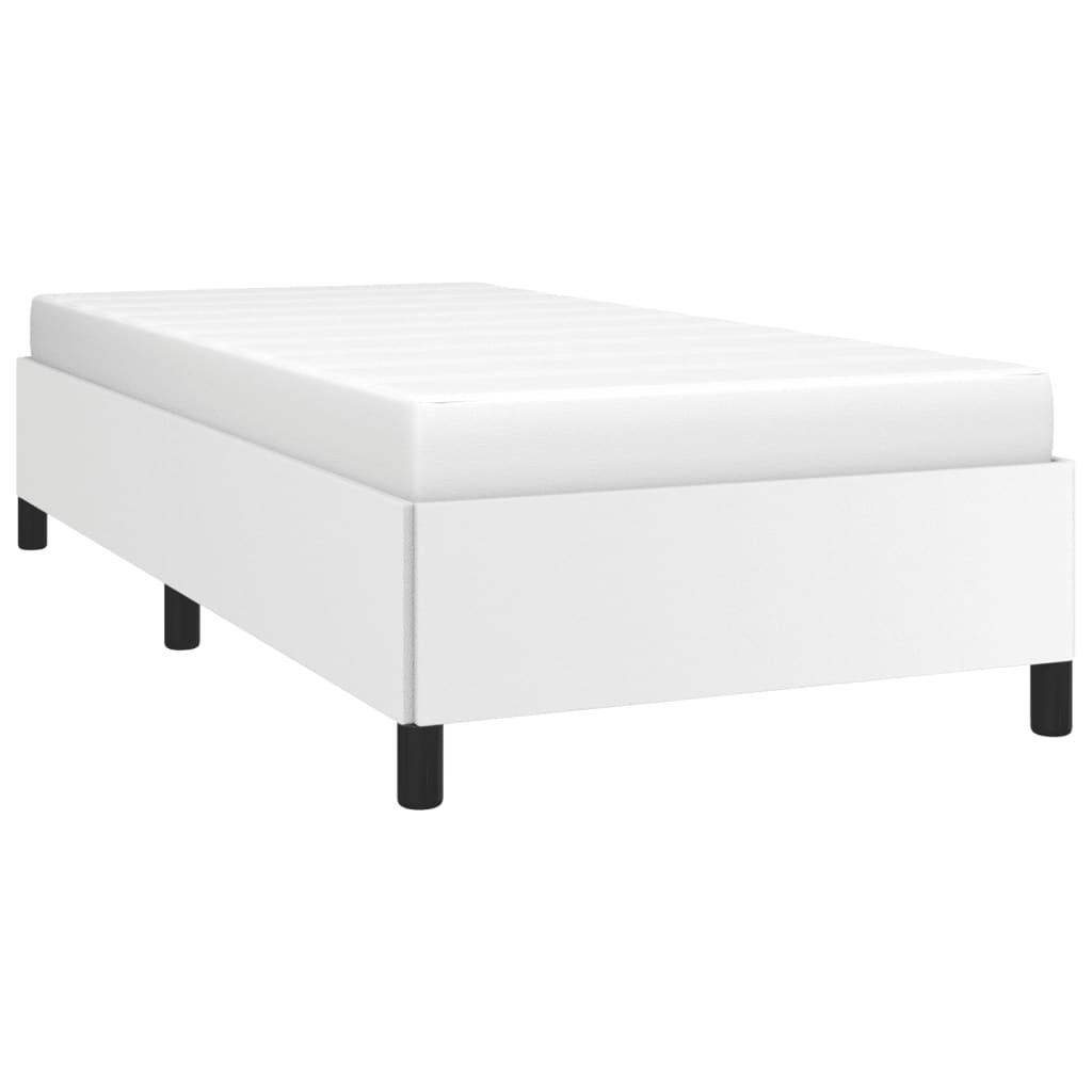 Bedframe Kunstleer Wit 90 x 190 cm 35 cm