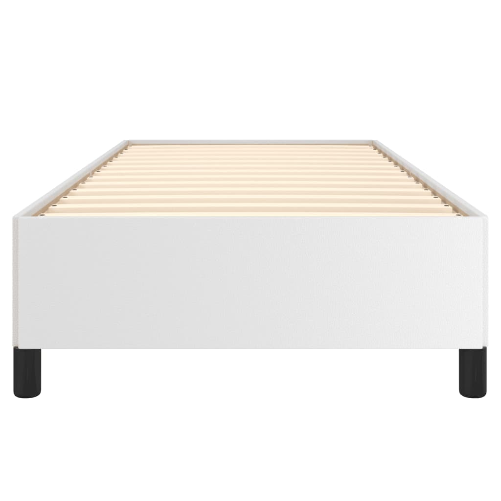 Bedframe Kunstleer Wit 90 x 190 cm 35 cm