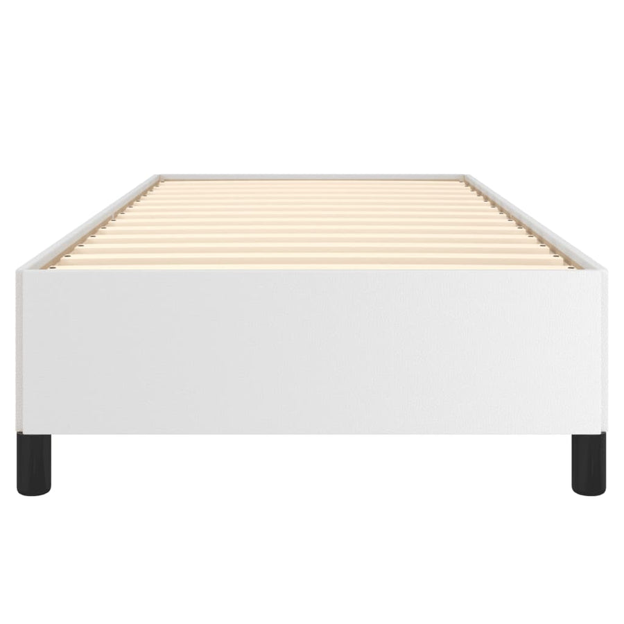 Bedframe Kunstleer Wit 90 x 190 cm 35 cm