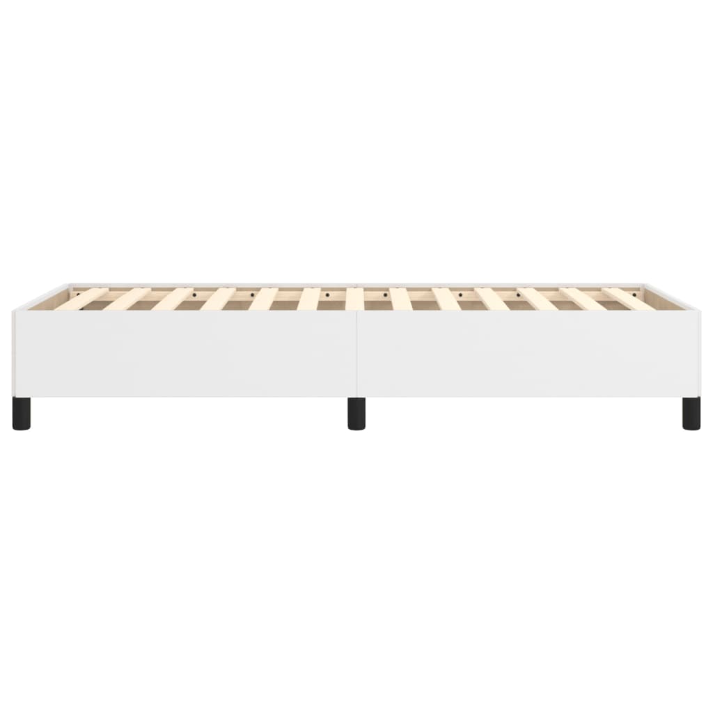 Bedframe Kunstleer Wit 90 x 190 cm 35 cm
