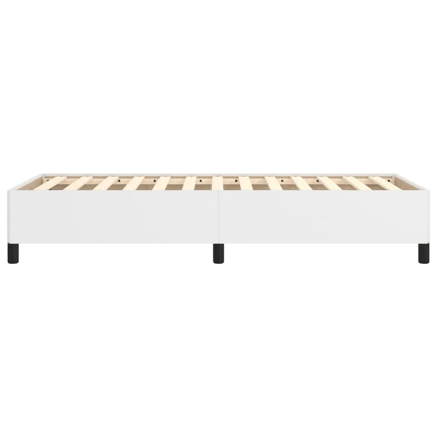 Bedframe Kunstleer Wit 90 x 190 cm 35 cm