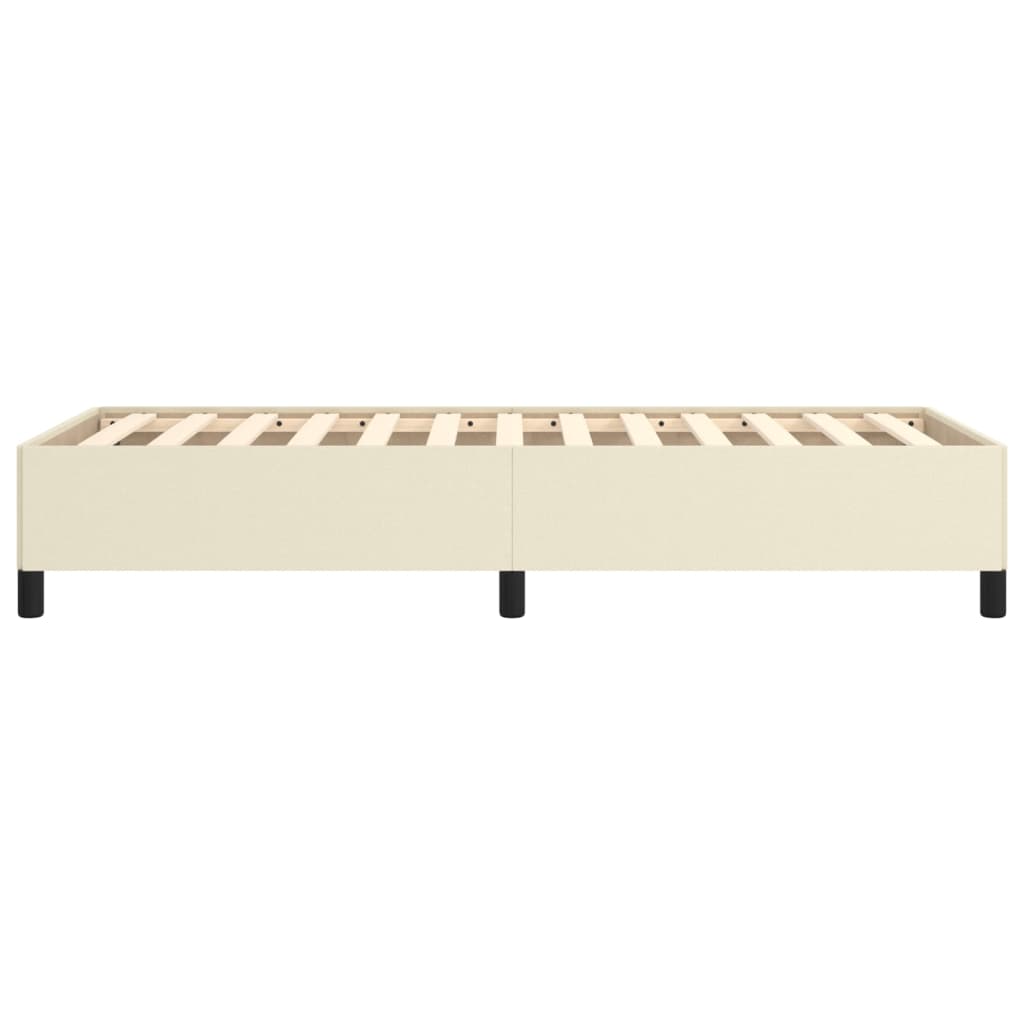 Bedframe Kunstleer Kleurig Crème 90 x 190 cm 35 cm