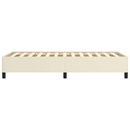 Bedframe Kunstleer Kleurig Crème 90 x 190 cm 35 cm
